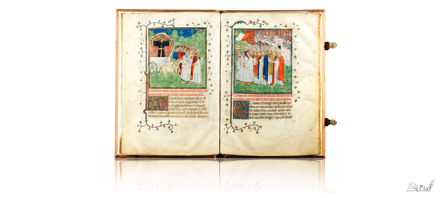 Facsímil abierto - Leyenda de la Santa Faz