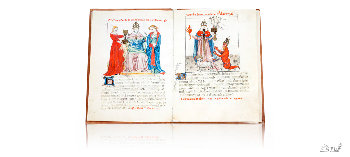 Facsímil abierto - Vaticinia Pontificum Gioacchino da Fiore